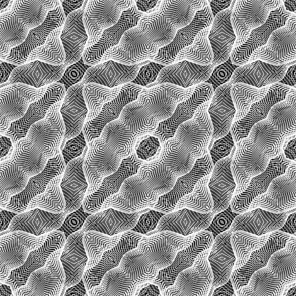 Design Nahtlosen Monochromen Gittermuster Abstrakter Hintergrund Vektorkunst Kein Gefälle — Stockvektor