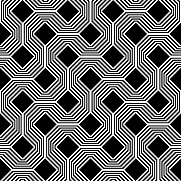 设计无缝单色几何图案 抽象的条纹背景 矢量艺术 — 图库矢量图片