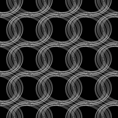 Sorunsuz tek renkli elips desen tasarım. Özet satırları arka plan dokulu. Vektör sanat. Hiçbir gradyan