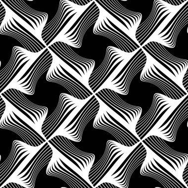 Kusursuz tek renkli dekoratif desen tasarla. Soyut çizgiler dokulu arkaplan. Vektör sanatı. Eğim yok