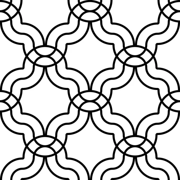 Разработайте Бесшовный Монохромный Рисунок Сетки Абстрактный Фон Векторное Искусство — стоковый вектор