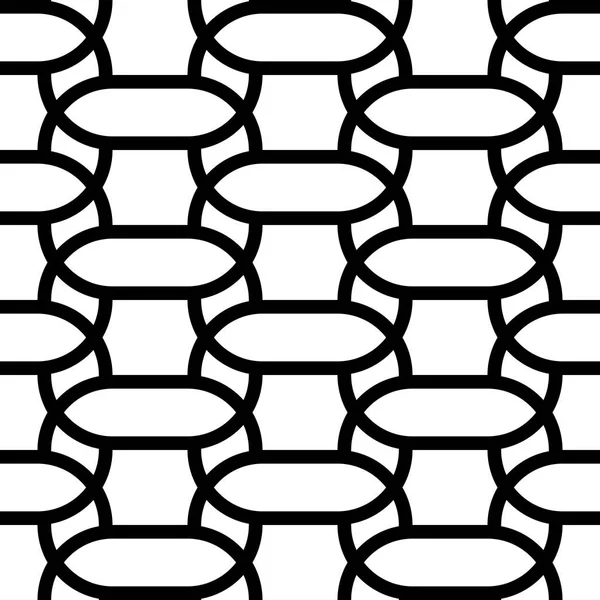 Design Seamless Monochrome Grid Pattern Abstract Background Vector Art — Stock Vector