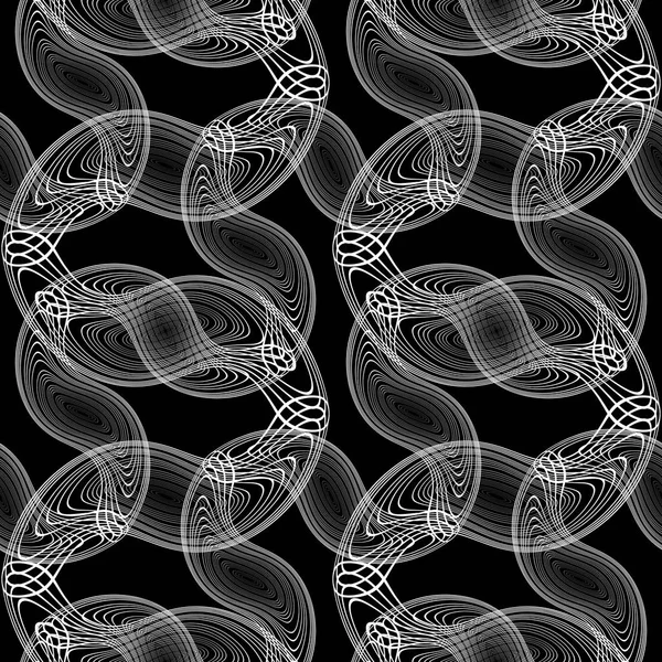 Diseño Inconsútil Patrón Ondulación Monocromo Fondo Decorativo Abstracto Arte Vectorial — Vector de stock