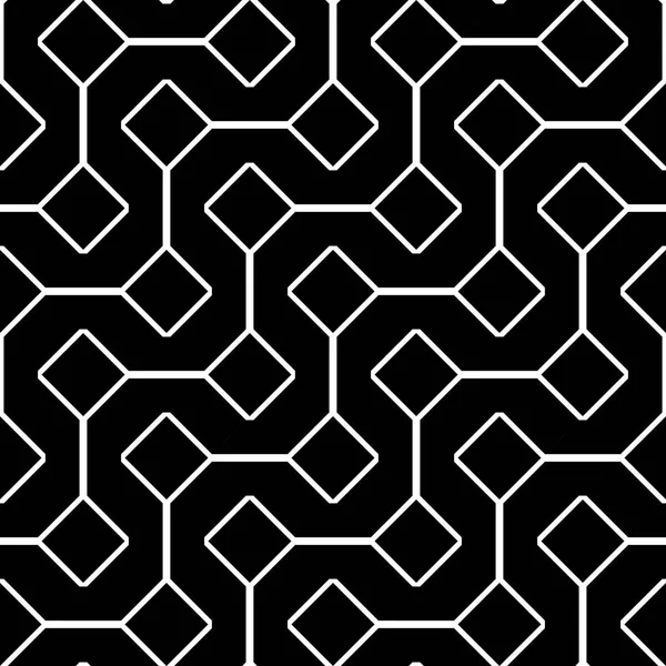 Diseña Patrón Zigzag Monocromo Sin Costuras Fondo Diamante Abstracto Arte — Vector de stock