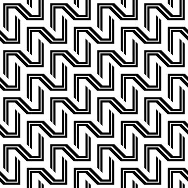 Tasarım Dikişsiz tek renkli zikzak desen. Arka plan. Vektör sanat