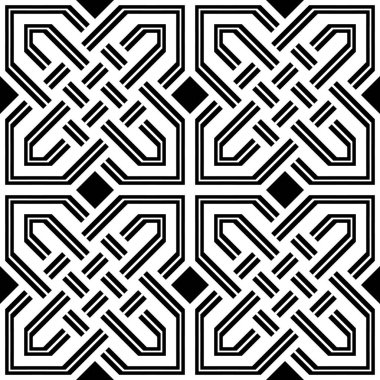 Kusursuz tek renkli geometrik desen dizaynı. Soyut arkaplan. vektör sanatı