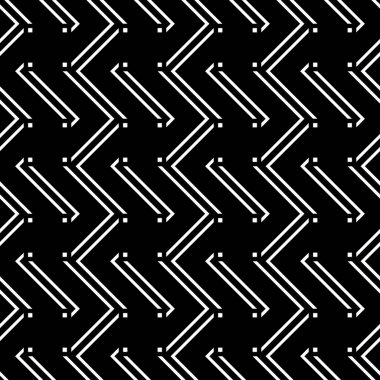 Tasarım Dikişsiz tek renkli zikzak desen. Arka plan. Vektör sanat