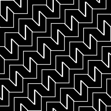 Tasarım Dikişsiz tek renkli zikzak desen. Arka plan. Vektör sanat