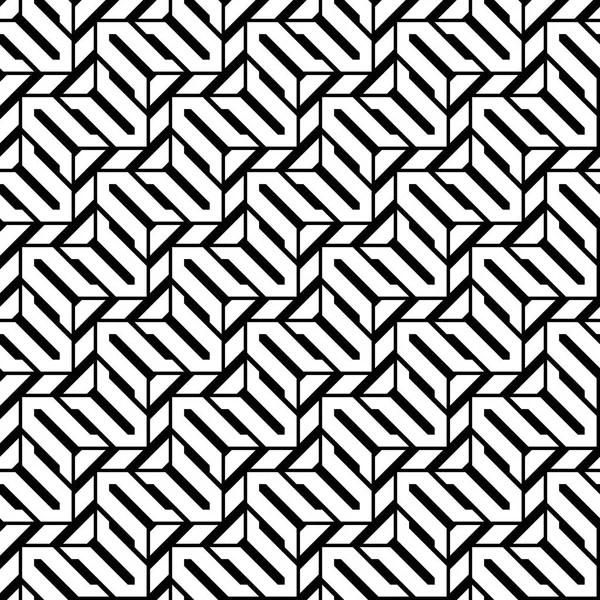 Diseña Patrón Zigzag Monocromo Sin Costuras Fondo Rayado Abstracto Arte — Archivo Imágenes Vectoriales