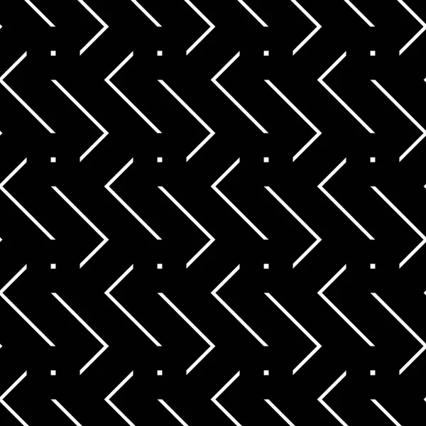 Design Senza Soluzione Continuità Modello Zig Zag Monocromatico Sfondo Astratto — Vettoriale Stock