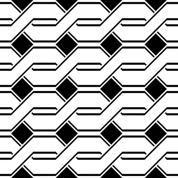 Diseña Patrón Zigzag Monocromo Sin Costuras Fondo Abstracto Arte Vectorial — Archivo Imágenes Vectoriales