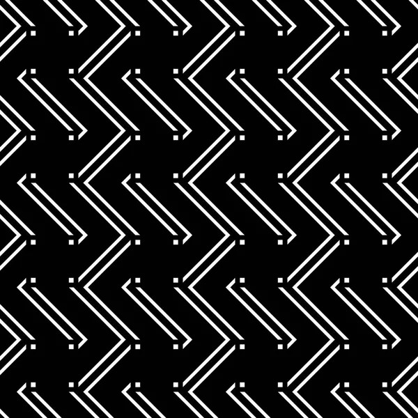 Design Senza Soluzione Continuità Modello Zig Zag Monocromatico Sfondo Astratto — Vettoriale Stock