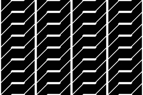 Diseña Patrón Zigzag Monocromo Sin Costuras Fondo Abstracto Arte Vectorial — Archivo Imágenes Vectoriales