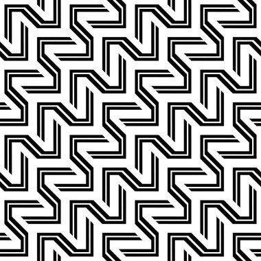 Tasarım Dikişsiz tek renkli zikzak desen. Arka plan. Vektör sanat