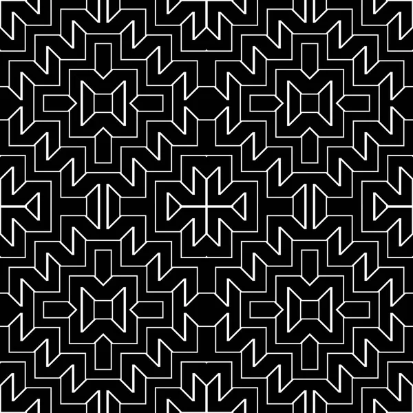 Дизайн Бесшовный Монохромный Геометрический Узор Абстрактный Зигзагообразный Фон Векторное Искусство — стоковый вектор