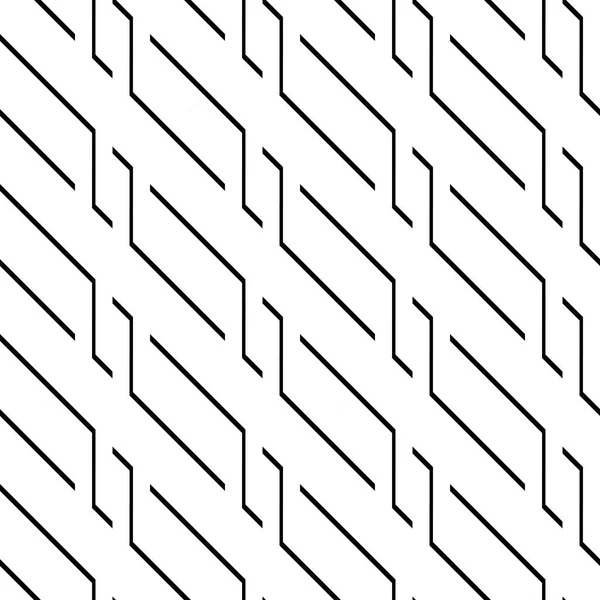 Ontwerp Naadloze Monochroom Zigzag Patroon Abstracte Achtergrond Vector Kunst — Stockvector