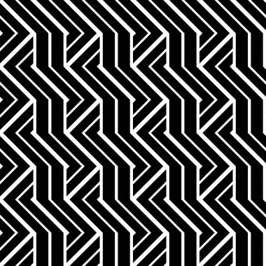 Tasarım Dikişsiz tek renkli zikzak desen. Arka plan. Vektör sanat