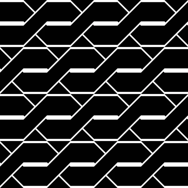 Design Senza Soluzione Continuità Modello Zig Zag Monocromatico Sfondo Astratto — Vettoriale Stock