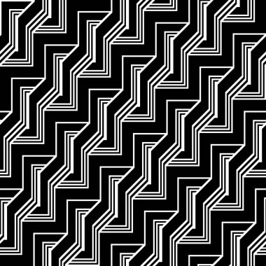 Tasarım Dikişsiz tek renkli zikzak desen. Arka plan. Vektör sanat