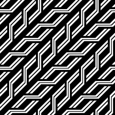 Tasarım Dikişsiz tek renkli zikzak desen. Arka plan. Vektör sanat