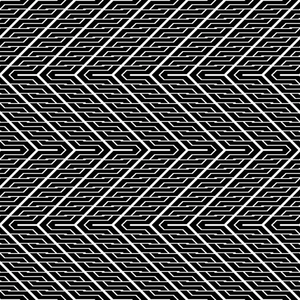 Design Senza Soluzione Continuità Modello Zig Zag Monocromatico Sfondo Astratto — Vettoriale Stock