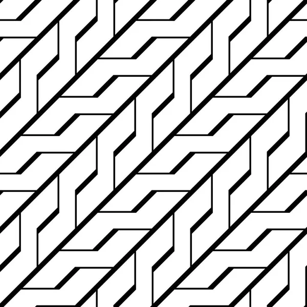 Conception Sans Couture Motif Zigzag Monochrome Contexte Abstrait Art Vectoriel — Image vectorielle