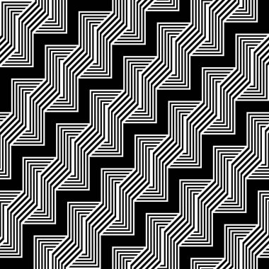 Tasarım Dikişsiz tek renkli zikzak desen. Arka plan. Vektör sanat