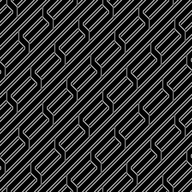 Tasarım Dikişsiz tek renkli zikzak desen. Arka plan. Vektör sanat