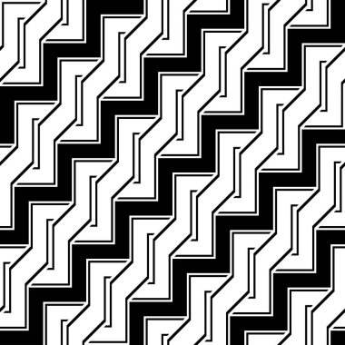 Tasarım Dikişsiz tek renkli zikzak desen. Arka plan. Vektör sanat