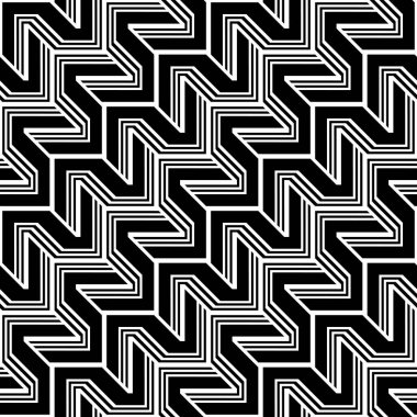 Tasarım Dikişsiz tek renkli zikzak desen. Arka plan. Vektör sanat