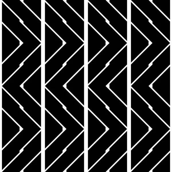 Diseña Patrón Zigzag Monocromo Sin Costuras Fondo Abstracto Arte Vectorial — Archivo Imágenes Vectoriales
