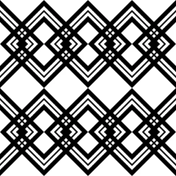 Проектування Безшовного Монохромного Геометричного Візерунка Абстрактний Фон Векторне Мистецтво — стоковий вектор