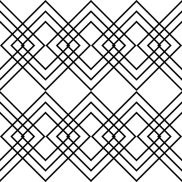 Diseño Inconsútil Patrón Geométrico Monocromo Fondo Abstracto Arte Vectorial — Archivo Imágenes Vectoriales