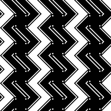 Tasarım Dikişsiz tek renkli zikzak desen. Arka plan. Vektör sanat