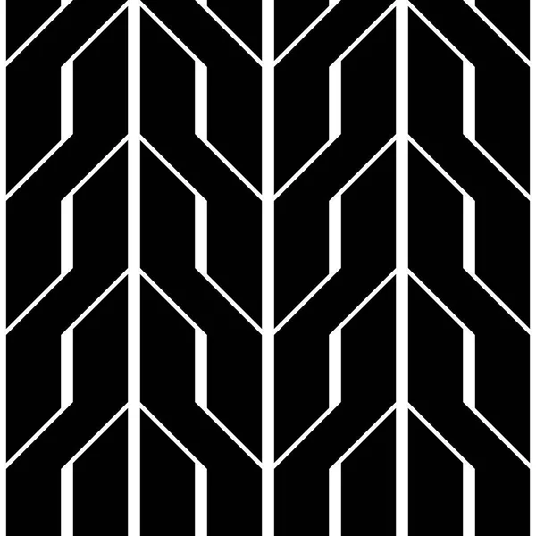 Conception Sans Couture Motif Zigzag Monochrome Contexte Abstrait Art Vectoriel — Image vectorielle