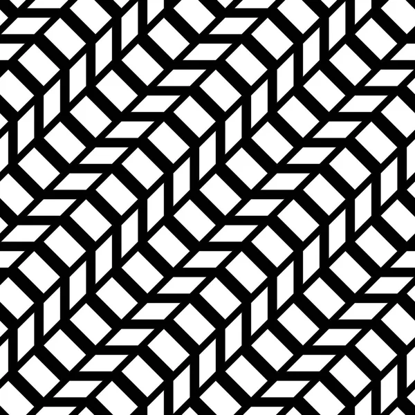 Sömlös Monokrom Illusion Designmönster Abstrakt Bakgrund Vektor Konst — Stock vektor
