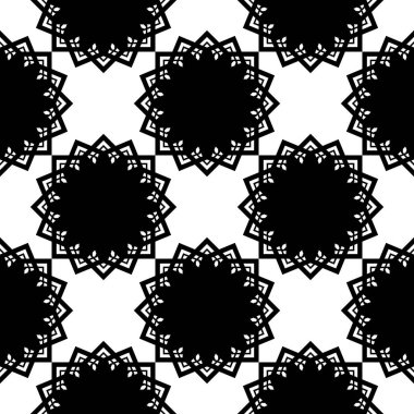 Tasarım Dikişsiz tek renkli dekoratif desen. Arka plan. Vektör sanat