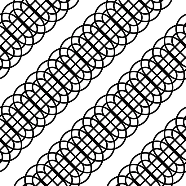 Conception Motif Grille Monochrome Sans Couture Lignes Abstraites Fond Texturé — Image vectorielle
