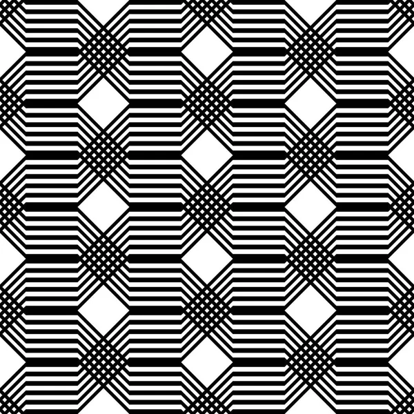 Design Seamless Monochrome Grating Pattern Abstract Background Vector Art — Stock Vector