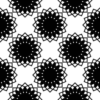 Tasarım Dikişsiz tek renkli dekoratif desen. Arka plan. Vektör sanat