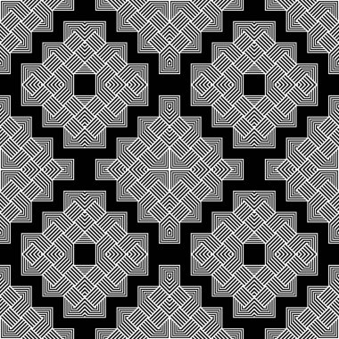 Kusursuz tek renkli geometrik desen dizaynı. Soyut arkaplan. vektör sanatı