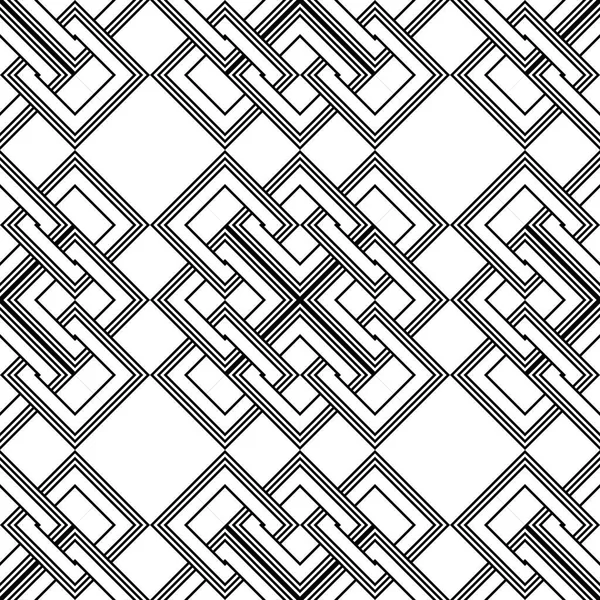 设计无缝单色几何图案 抽象的背景 矢量艺术 — 图库矢量图片