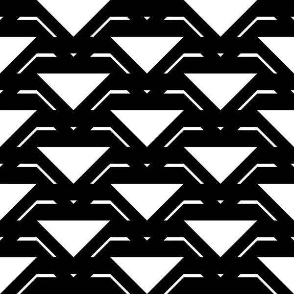 Conception Motif Grille Monochrome Sans Couture Fond Triangle Abstrait Art — Image vectorielle