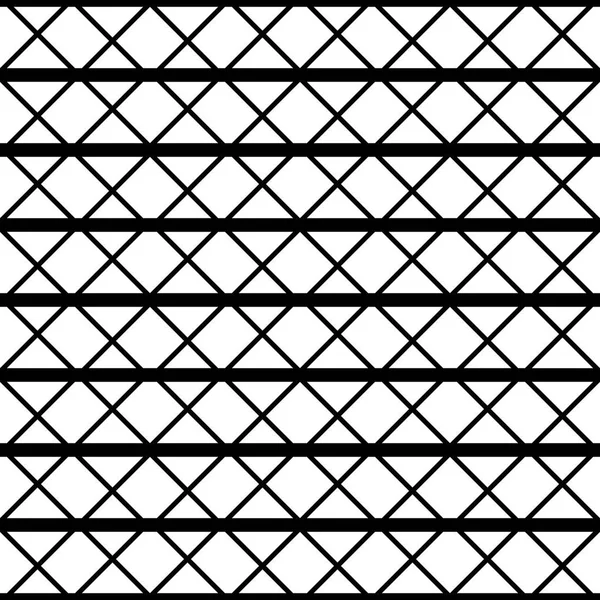 Entwerfen Sie Nahtlose Monochrome Gittermuster Abstrakter Geometrischer Hintergrund Vektorkunst — Stockvektor