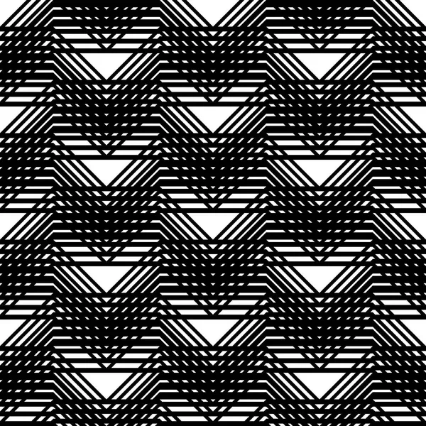 Diseño Inconsútil Patrón Rejilla Monocromática Fondo Abstracto Del Triángulo Arte — Archivo Imágenes Vectoriales