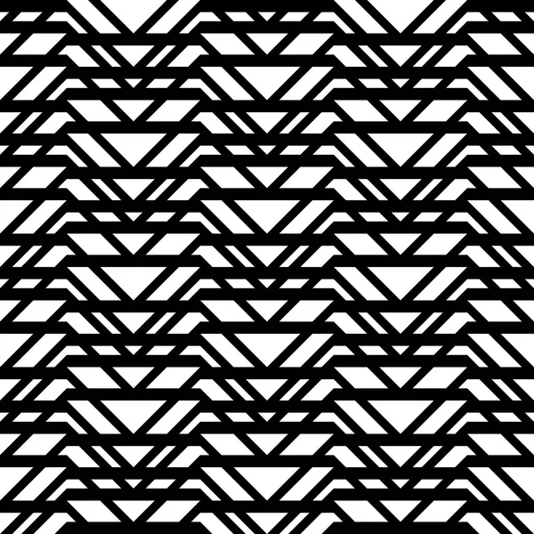 Design Nahtloses Monochromes Gittermuster Abstraktes Dreieck Hintergrund Vektorkunst — Stockvektor