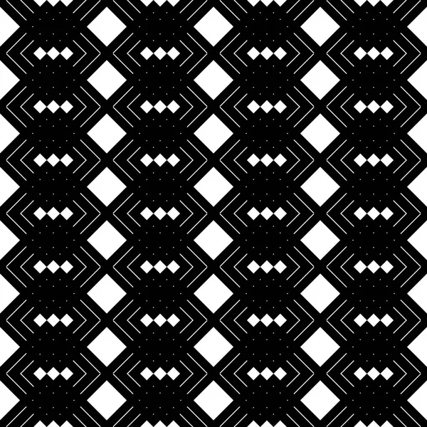 Design Seamless Monochrome Grating Pattern Abstract Geometric Background Vector Art — Stock Vector