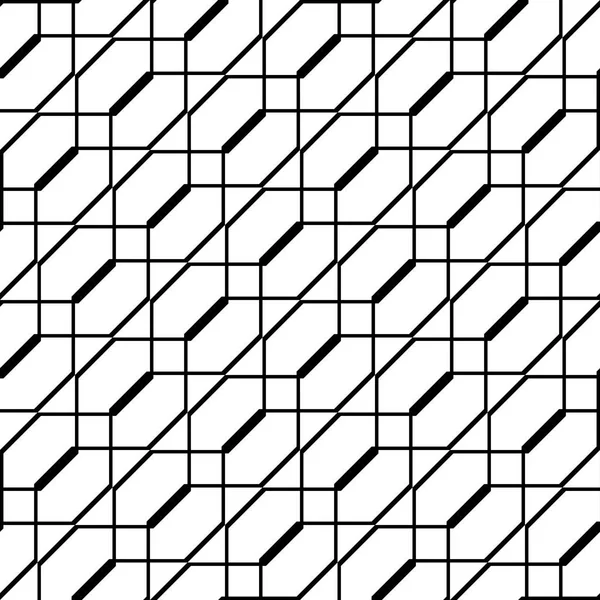 Design Motif Géométrique Monochrome Sans Couture Fond Abstrait Art Vectoriel — Image vectorielle