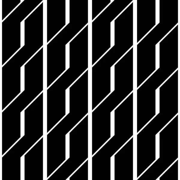 Design Seamless Monochrome Zigzag Pattern Abstract Background Vector Art — Stock Vector