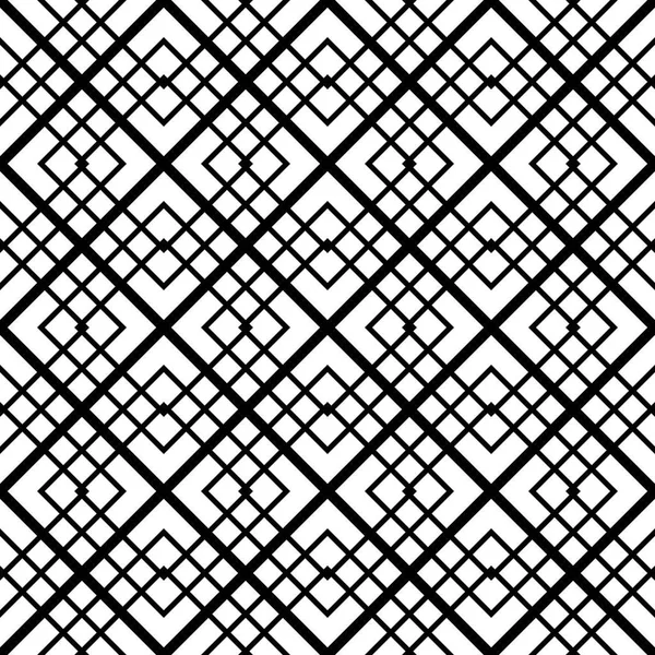 Дизайн Безшовного Монохромного Візерунка Решітки Абстрактний Геометричний Фон Векторне Мистецтво — стоковий вектор